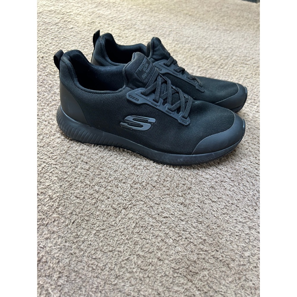 Skechers Work Cessnock Slip Resistant Black Sneakers Mens 8 ASTM F2892-18 77222
